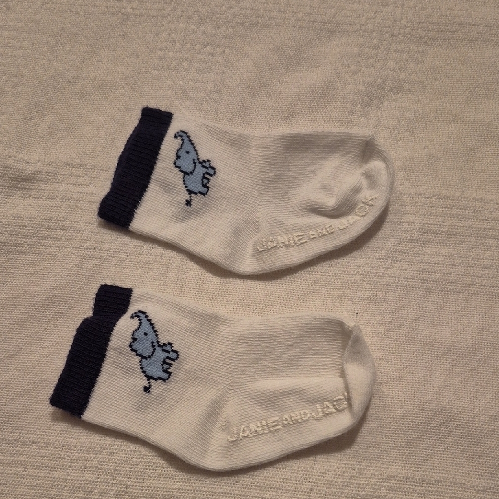 Janie and Jack boys socks 0-3 months NWOT